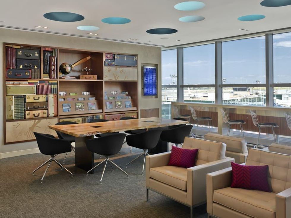 American Express Centurion Lounge LaGuardia work area