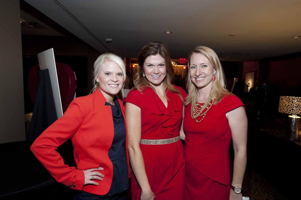 American Heart Association Houston Go Red Luncheon May 2013 Holly Hicks, Elizabeth Rhoden and Kristin Rodriguez