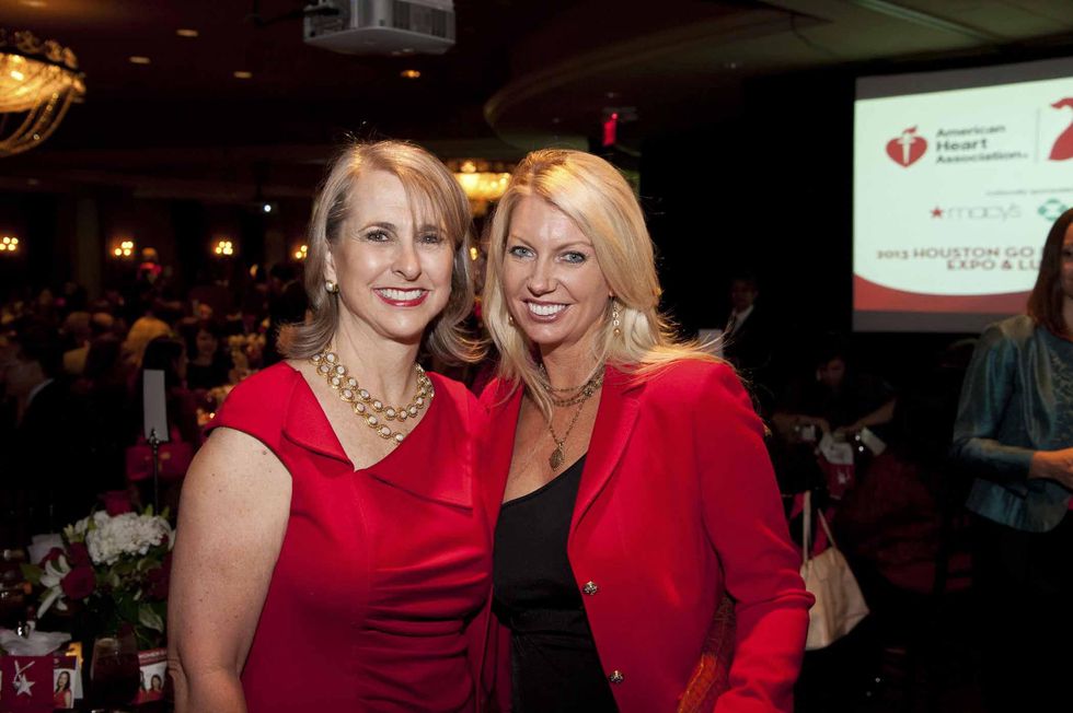 American Heart Association Houston Go Red Luncheon May 2013 Susan Hansen and Susan Vick