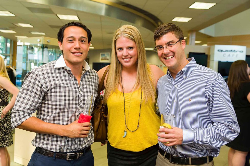 American Heart Association Young at Heart Houston event May 2013 Alex Larco, Jessica Badger and Blake Perrin