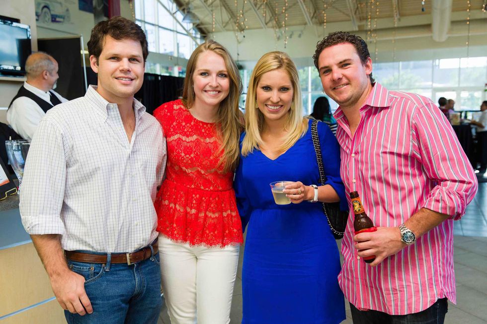 American Heart Association Young at Heart Houston event May 2013 Alex Weaver, Ali Gray, Lauren Caldwell and Matt Worsham