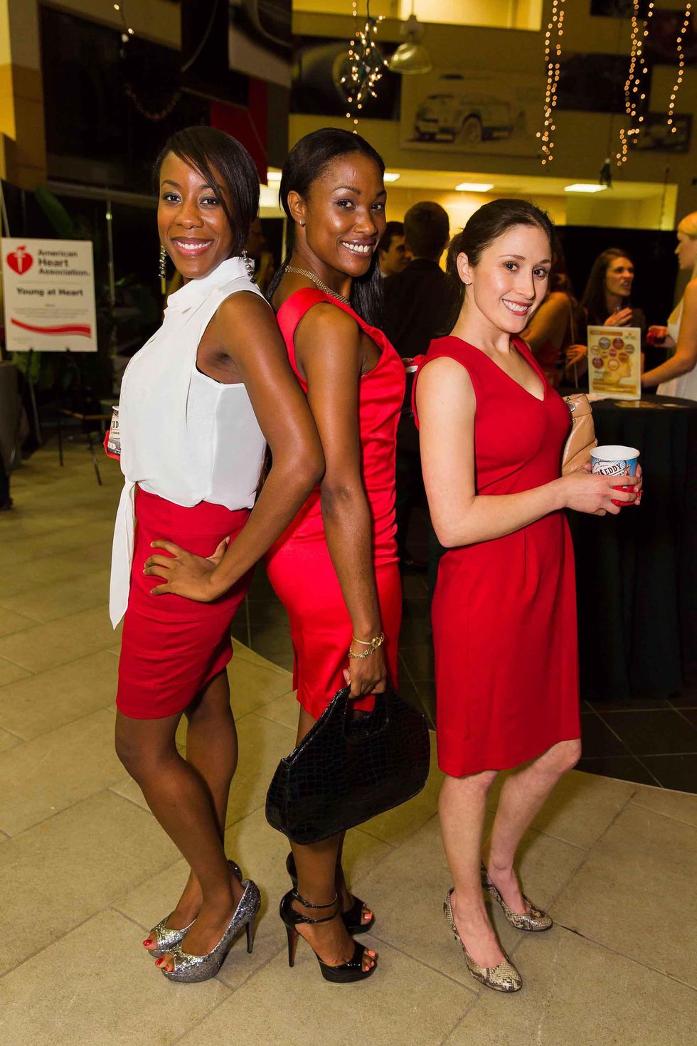 American Heart Association Young at Heart Houston event May 2013 Alicia O'Gilbert, Veronica Carrion and Roxana Tamijani