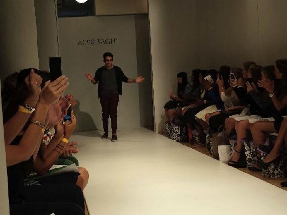 Amir Taghi takes a bow at New York Fashion Week