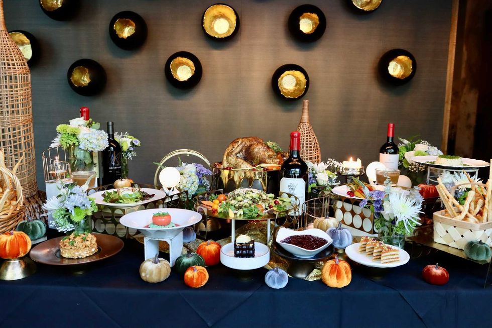 Amrina Thanksgiving spread