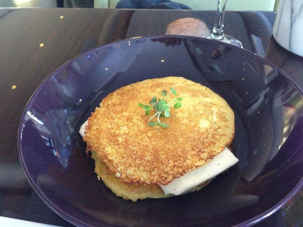 Amy, best brunches, March 2013, Latin Bites cachapa