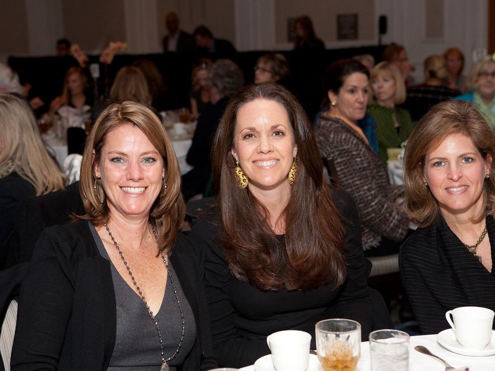 Amy Greenwood, from left, Jessica Inoff and Elizabeth Dukes at Bo's Place luncheon February 2014
