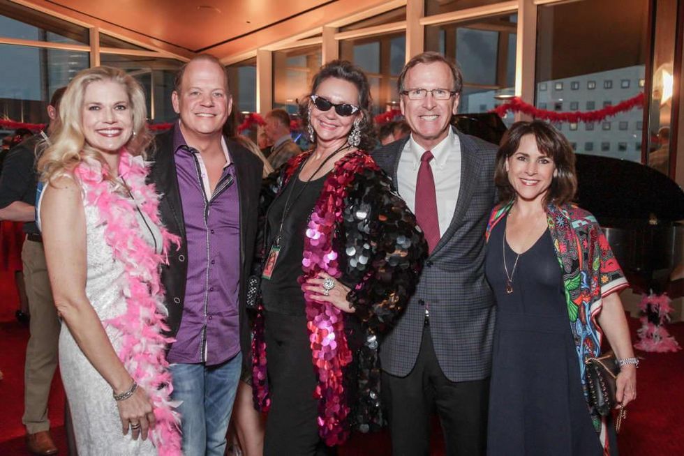 Amy Pierce, Rob Pierce, Jill Connor Browne, Neil Bush, Maria Bush at Sweet Potato Queens party