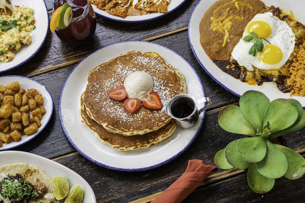 An assortment of brunch selections