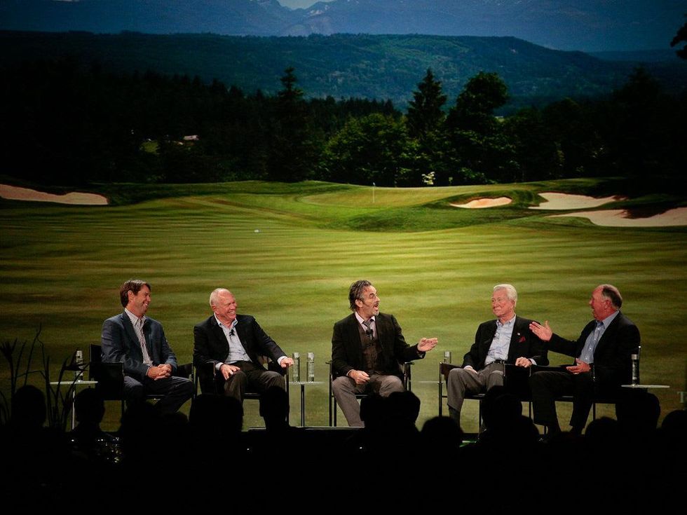 An Evening with Golf Legends golf benefit, March 2013, Paul Azinger, Butch Harmon, David Feherty, Ken Venturi, Mark O\u2019Meara