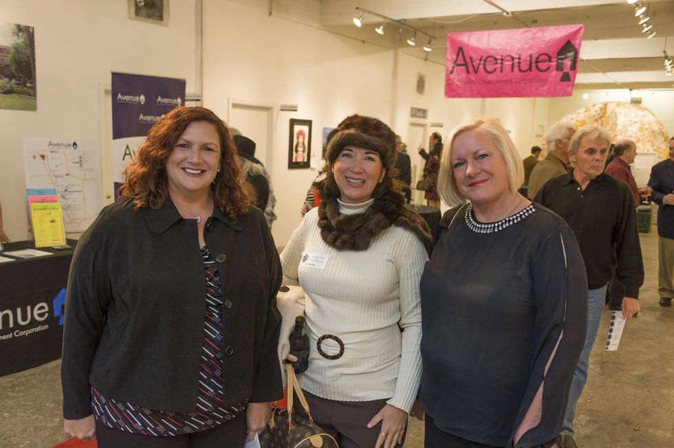 Ana Ramos, from left, Lorena Morales and Tracy Meyer at Art on the Avenue November 2013