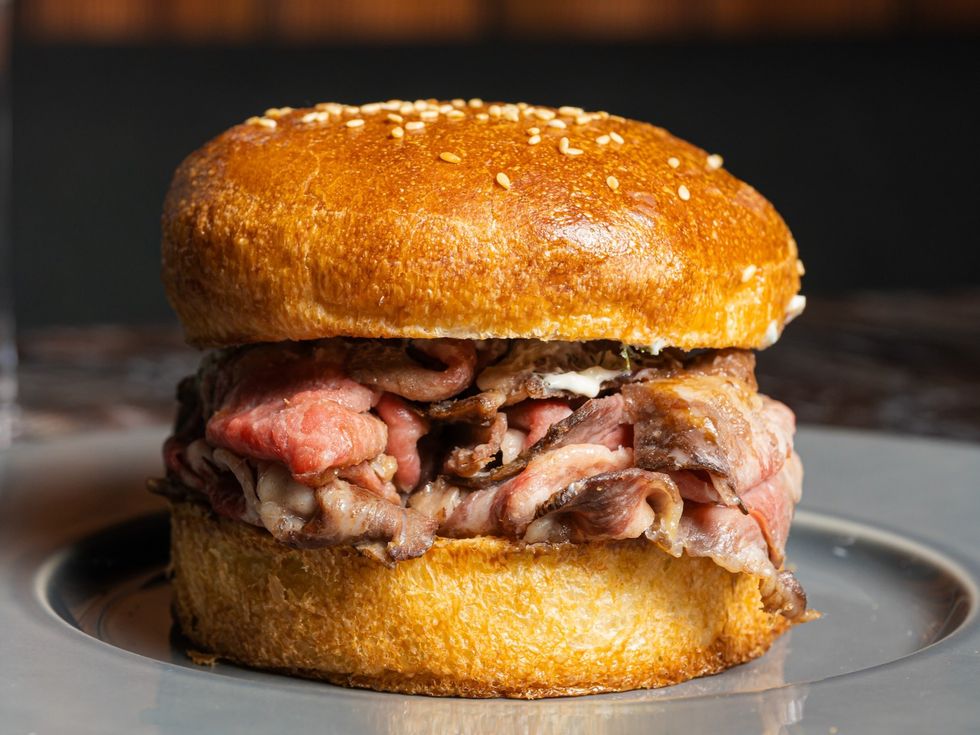 Andiron prime rib sandwich