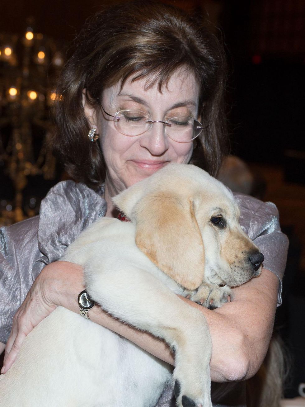 Andrea Moore and Puppy at the Covenant House Gala April 2014