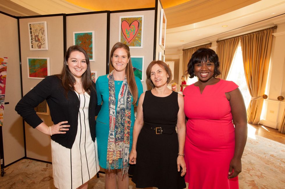 Andrea Siceluff, from left, Sophie McCollum, Dr. Ruth Buzi and Lisa Blackmon-Jones at the Foundation for Teen Health luncheon October 2014