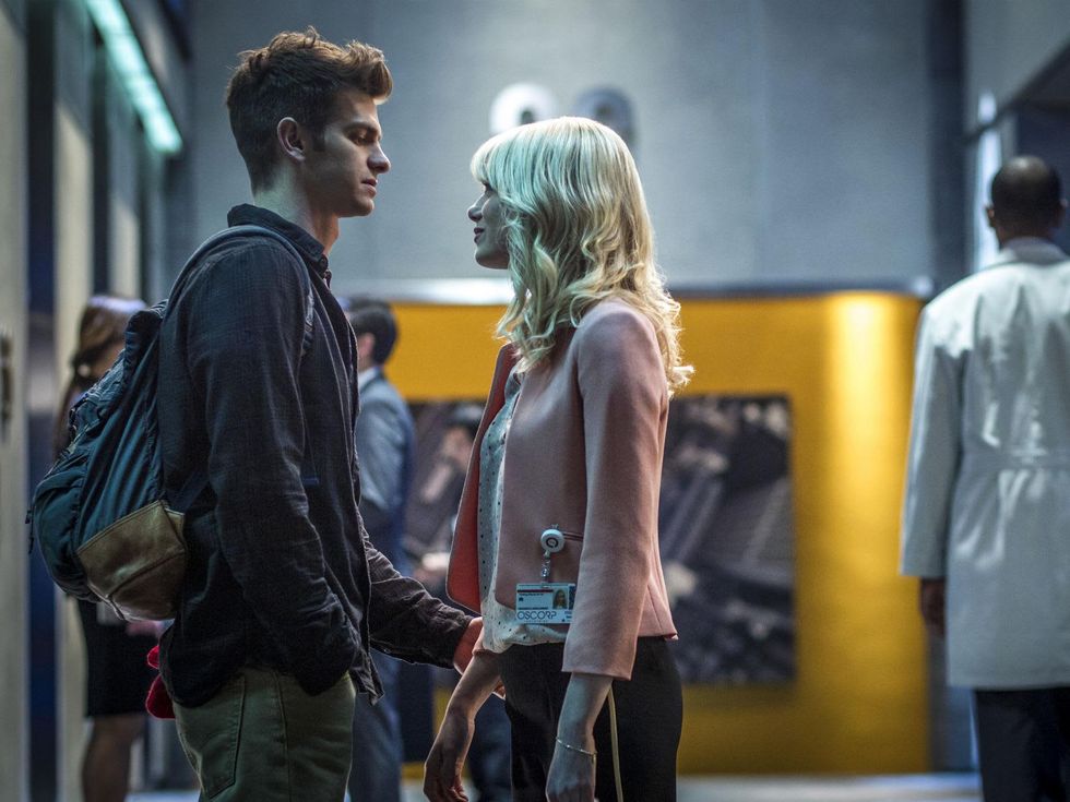 Andrew Garfield and Emma Stone in The Amazing Spider-Man 2