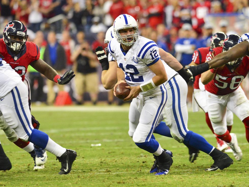 Andrew Luck Texans Colts wide