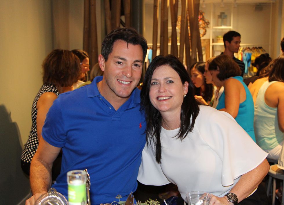 Andy Cerota and Jackie Grant Perin at the Define Body & Mind cocktail party July 2014