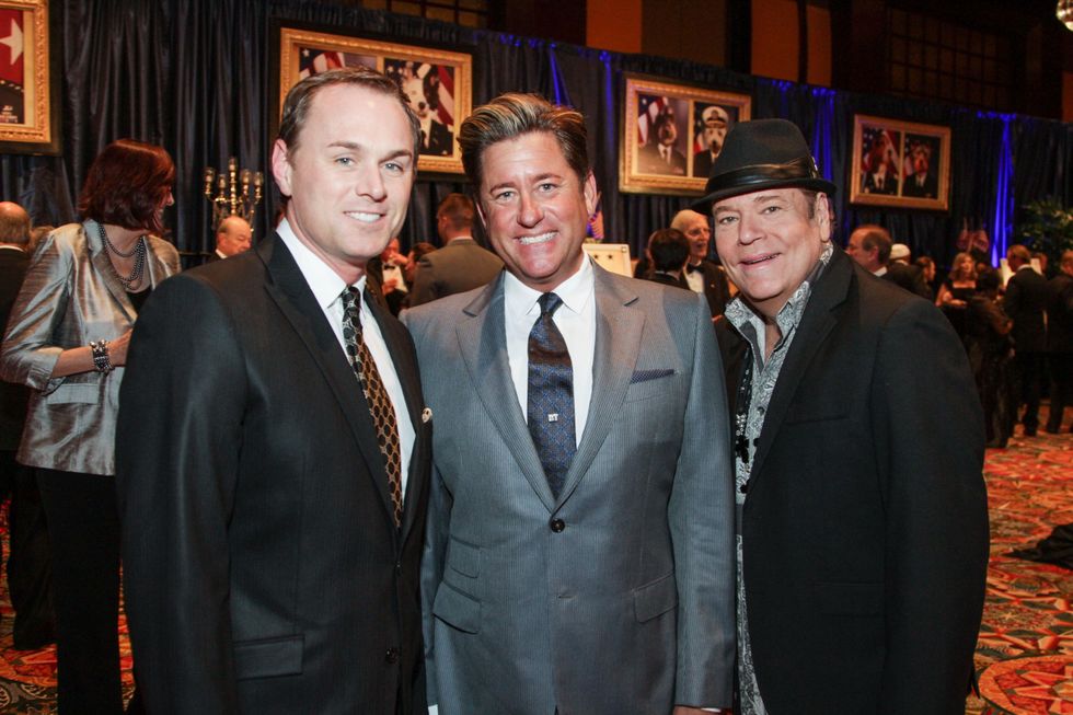 Andy Cordes, from left, Brian Teichman and Bubba McNeely at the Citizens for Animal Protection Gala November 2013
