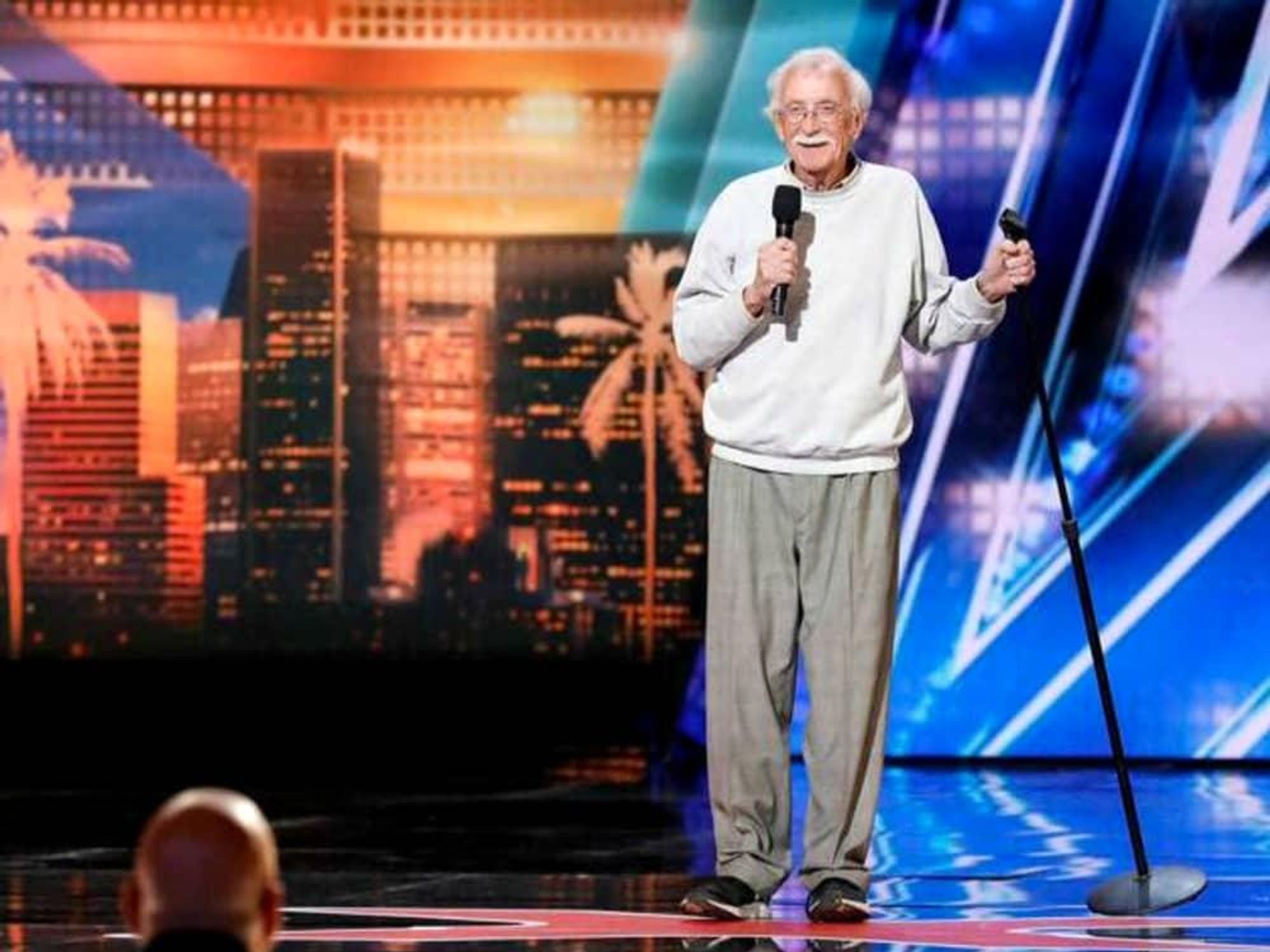 Andy Huggins America's Got Talent stage