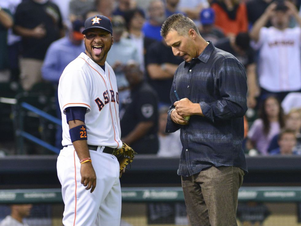 Andy Pettitte Astros ball sign