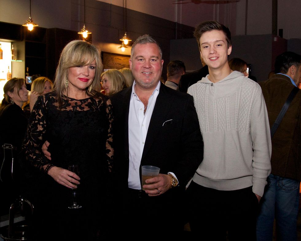 Andy Powers, Karen Powers, Parker Powers at Woodlands fashion preview party