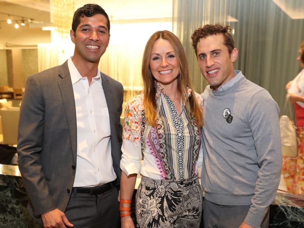 Angel Rios, Lucinda Loya, Michael Mandola at Decorative Center Spring Market - CROPPED PHOTO