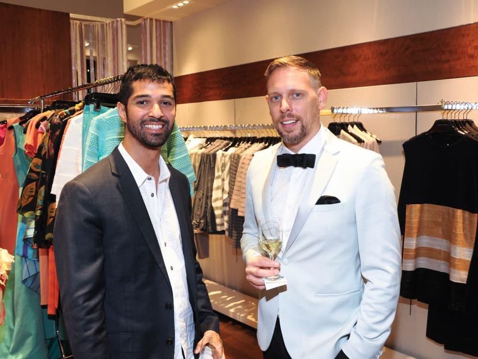 Angel Rios, Patrick McDonough at Passion for Fashion party at Elizabeth Anthony