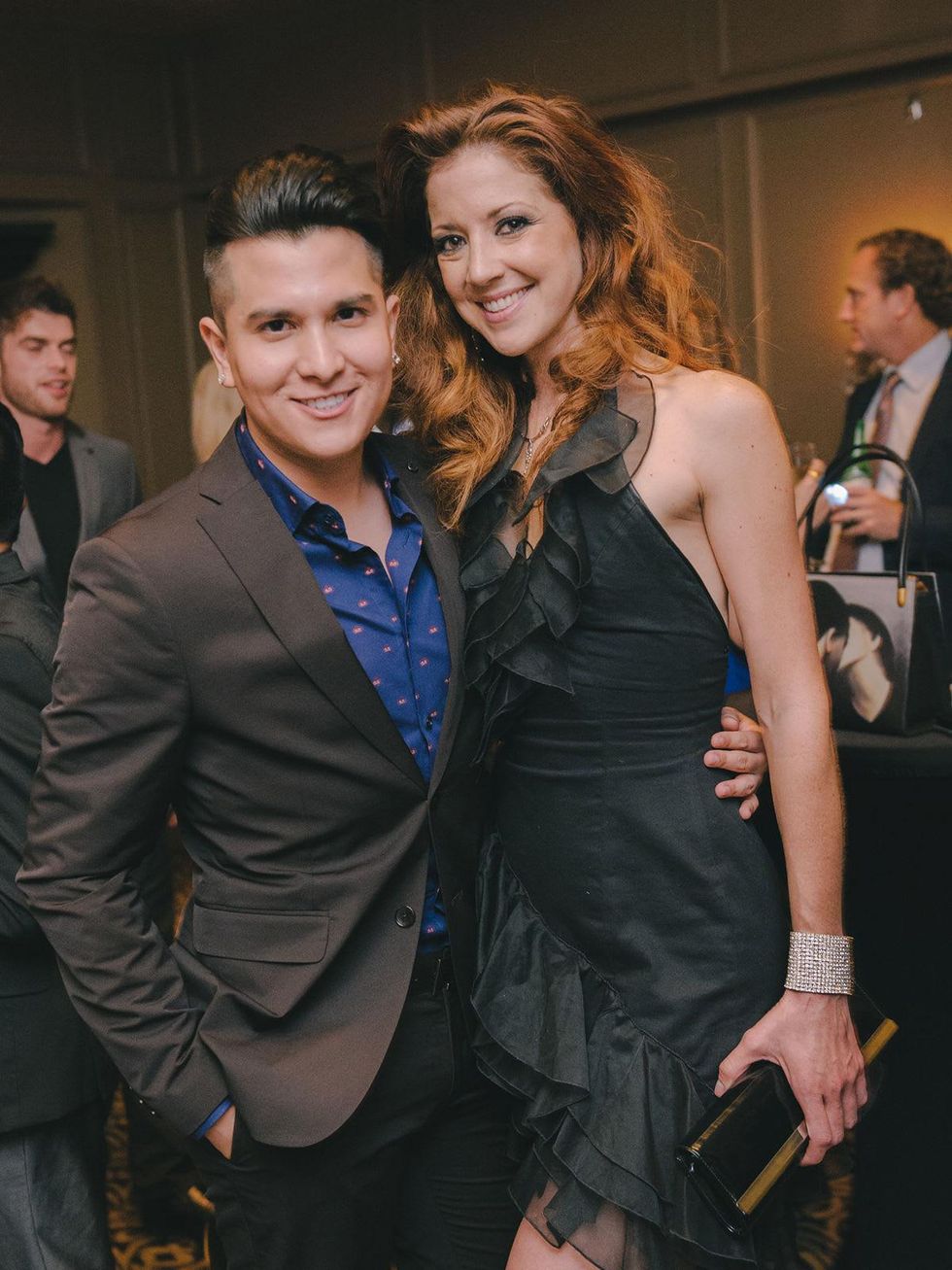 Angel Woolsey and Emily Maus at the Fashion Houston Launch Party October 2013