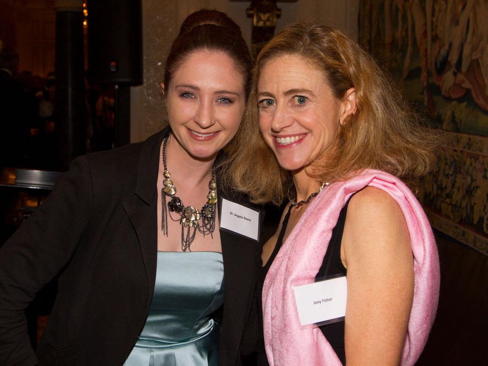 Angela Strum, left, and Joey Fisher at the AVDA event October 2013
