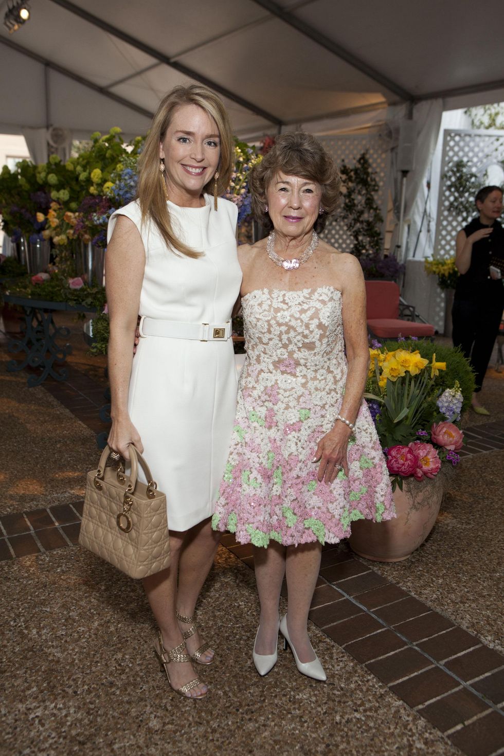 Angie Reckling, left, and Fran Fauntleroy at the Rienzi Spring Party April 2014