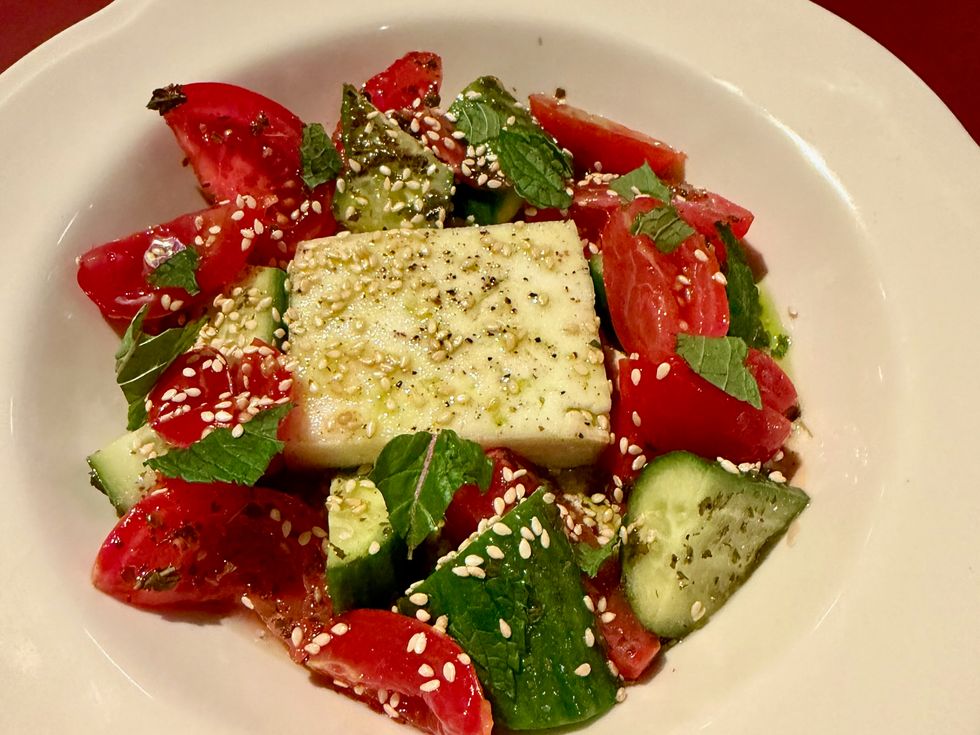 Angie's Pizza tomato salad