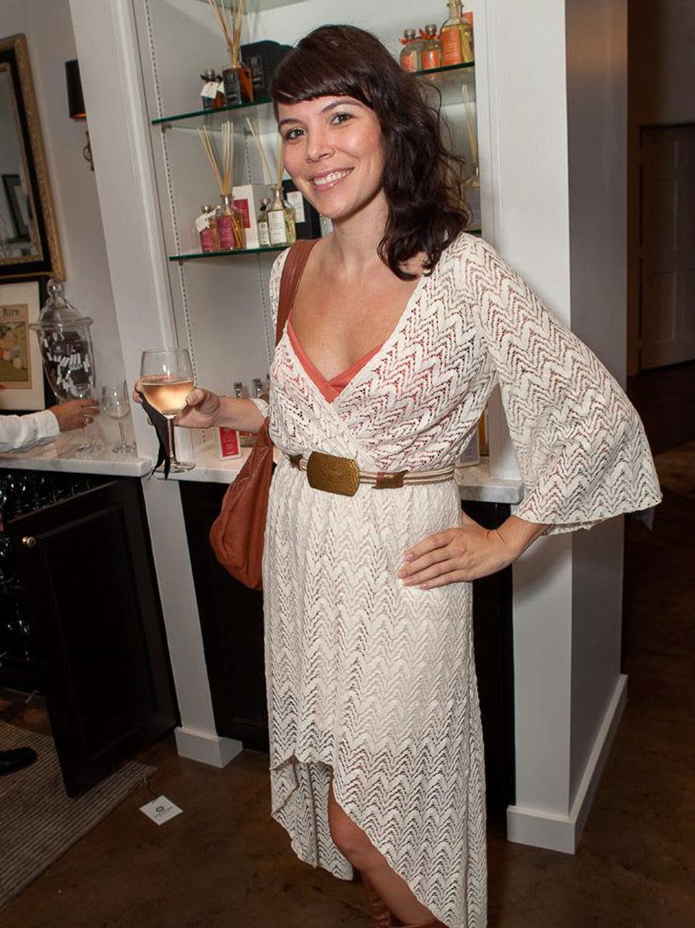 Angilee Burger at the Julie Rhodes Fashion & Home Houston opening party October 2013