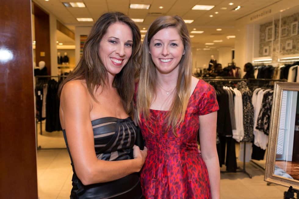 Ania Odum, left, and Lauren Godwin at the CAP kick-off at Saks September 2014