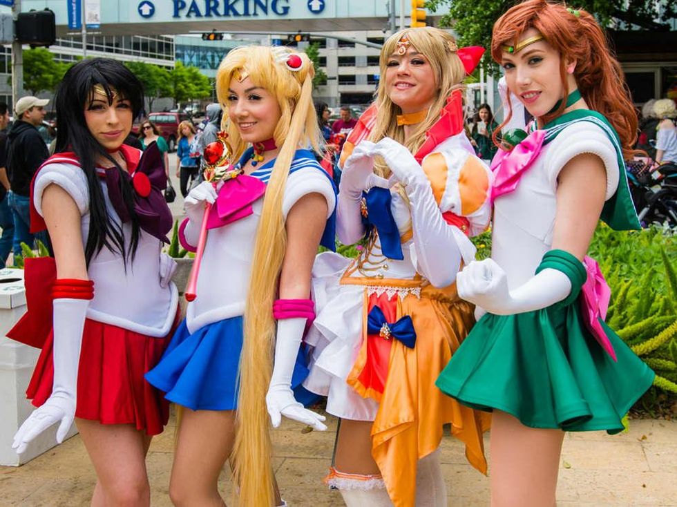 Anime Matsuri girls in Cosplay
