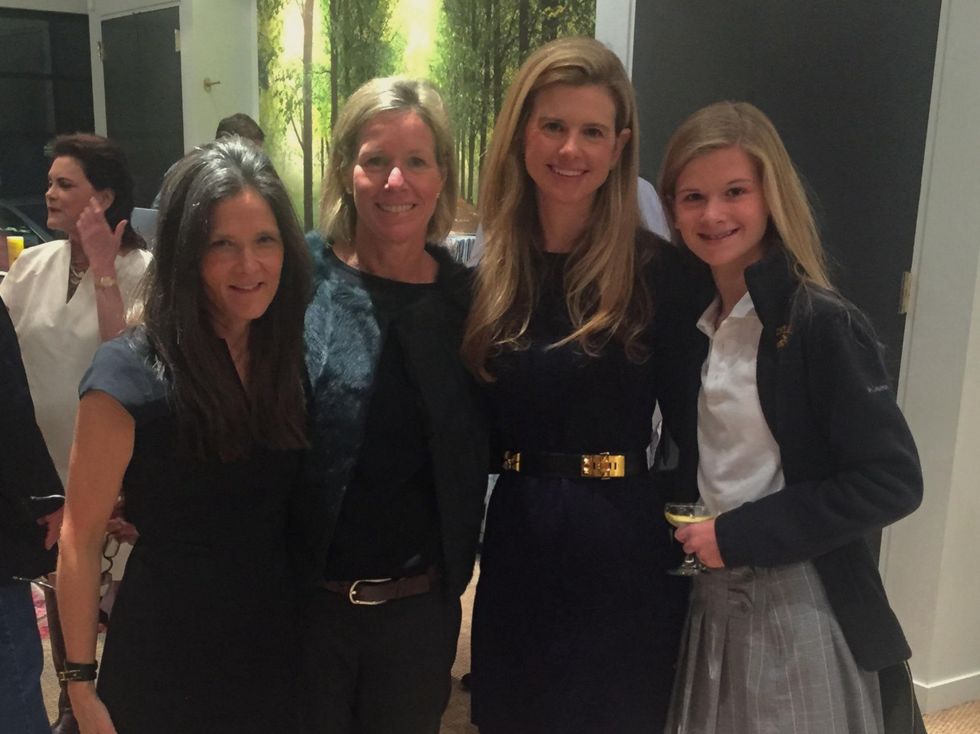 Ann Mashburn, from left, Boo Kennedy, Blakely Gibbs and Eliza Gibs at Sid Mashburn + Ann Mashburn Houston Anniversary Party December 2014