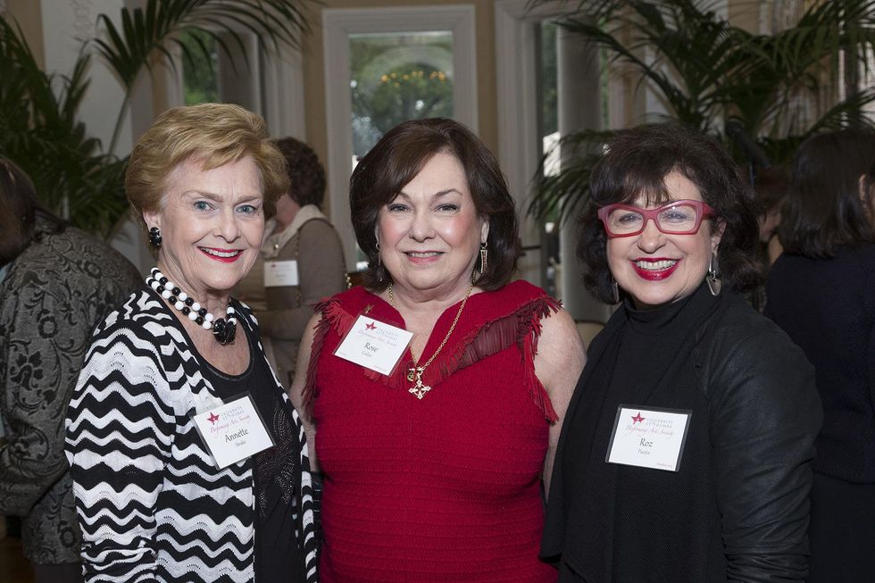 Annette Strake, from left, Rose Cullen and Roz Pactor at the UST Houston Performing Arts Event November 2014
