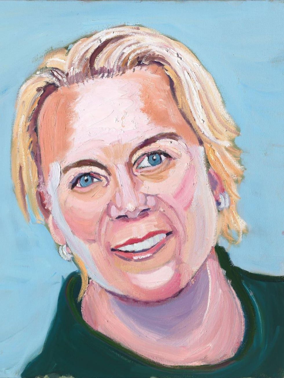 Annika Sorenstam portrait by George W. Bush