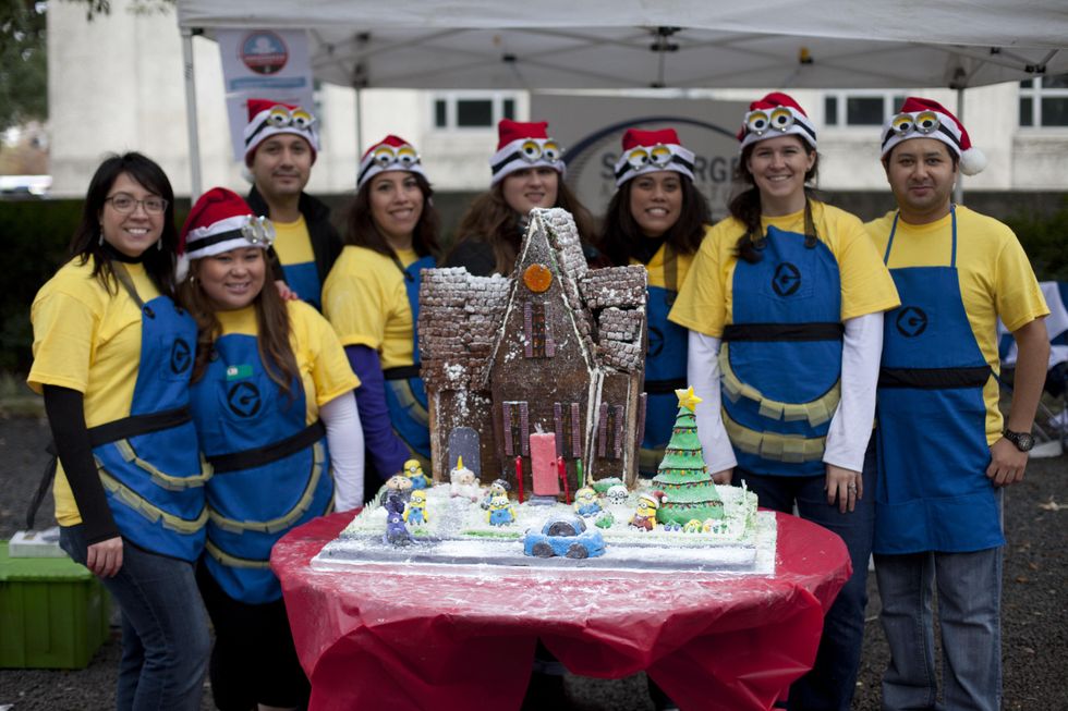 Annual AIA Gingerbread build-off December 2013 Despicable Me