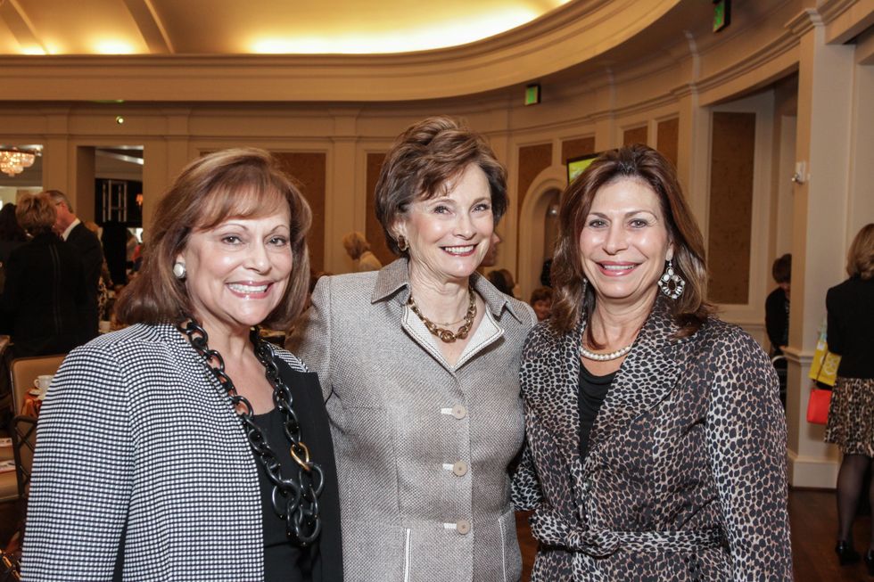 Anny Whyte, from left, Bobbie Nau and Cathy Brock at the MS Society luncheon March 2015