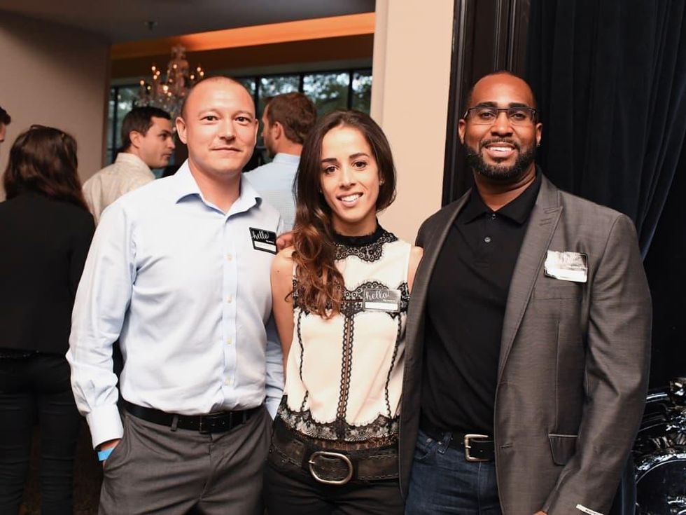 Anthony Jeanneret, Marianne Layton, Quinton Steve at YHHCC Fall Mixer