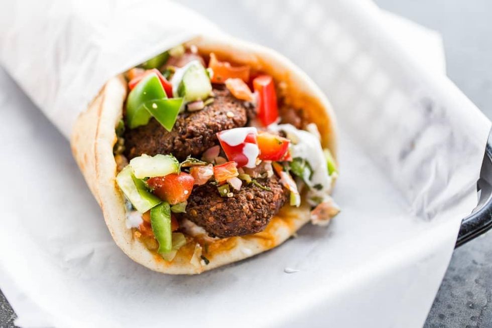 Antone's falafel sandwich