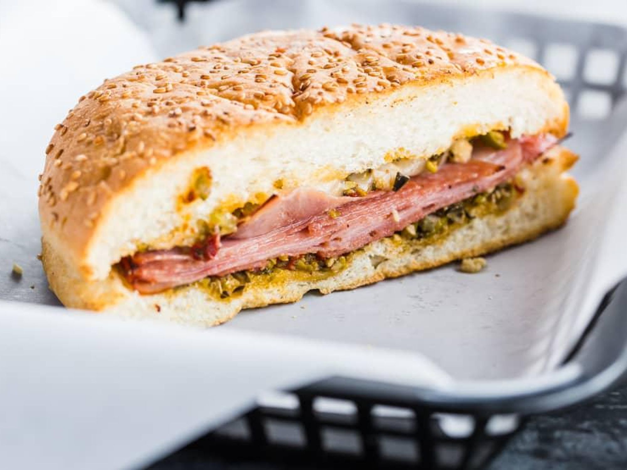 Antone's muffuletta sandwich