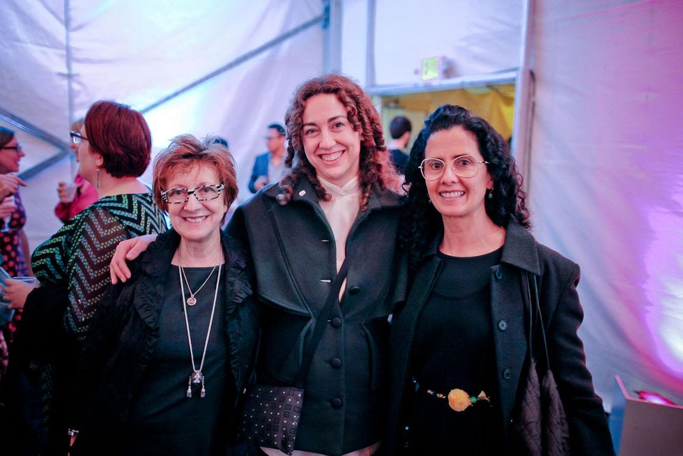 Anya Tish, from left, Linarejos Morno and Ana Maria Tavares at the FotoFest opening party March 2014