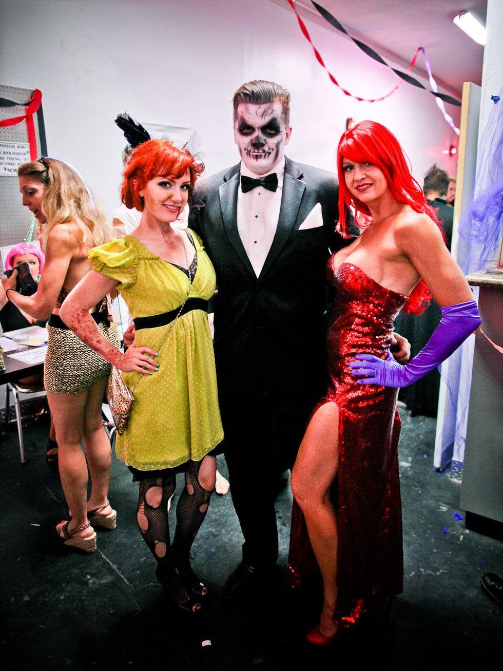 Apocalypse Ball September 2013 Lady Cochin, Darren Tompkins and Melinda Luper