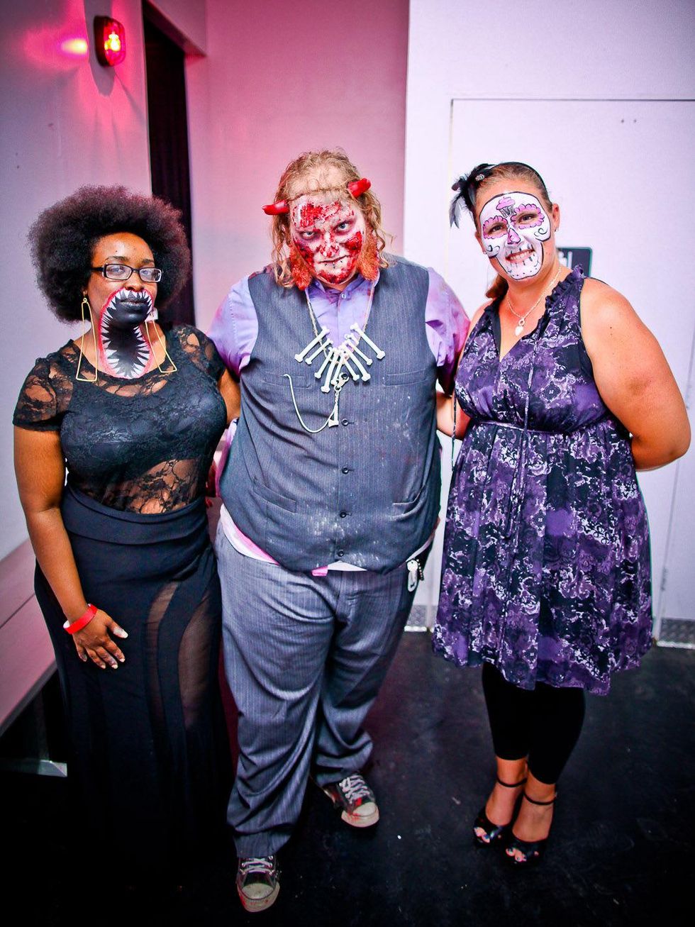 Apocalypse Ball September 2013 Teidra Darrett (Makeup), Patrick Decay (Zombie Walk), and Liz Hale