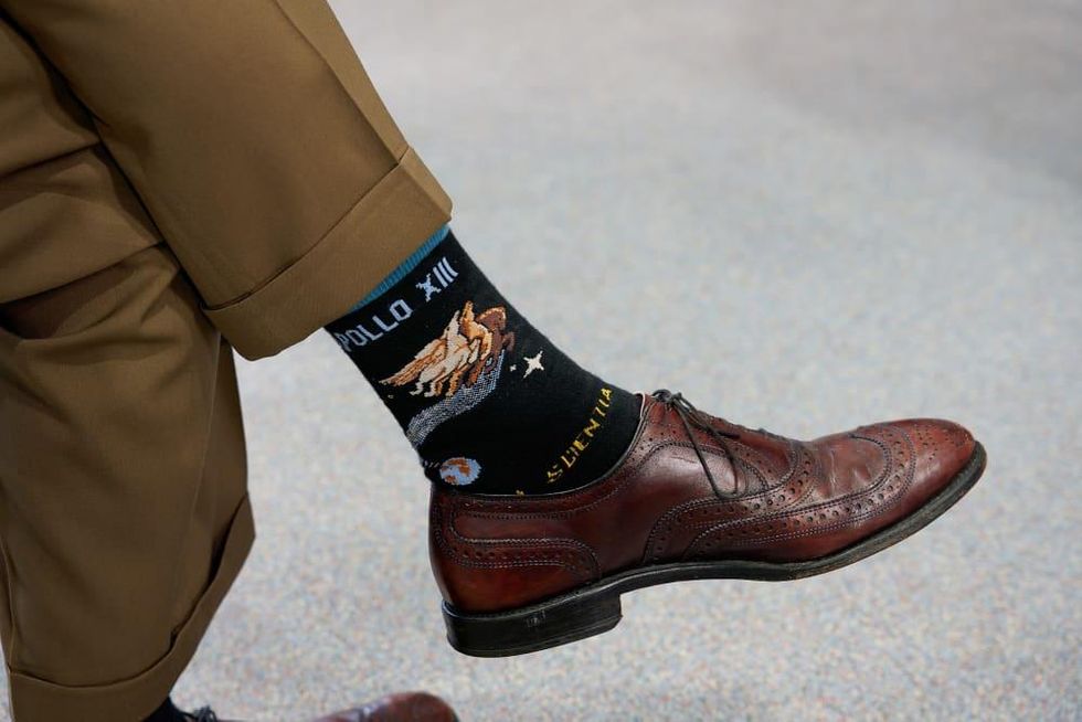 Apollo 13 statue Jim Lovell Fred Haise Space Center Houston