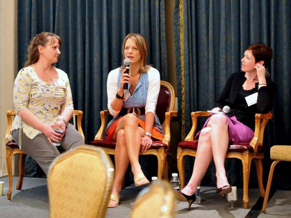 April Welch, Elizabeth Irvine, Susan Wagner, Mom 2.0 Summit