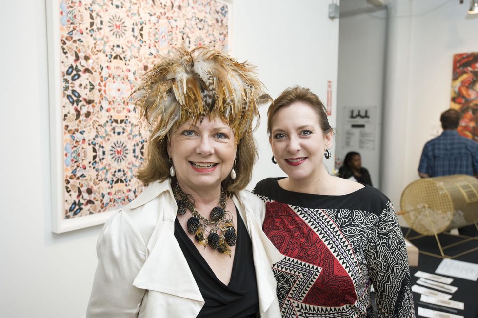 Ardis Bartle, left, and Meg Poissant at Art on the Avenue November 2013