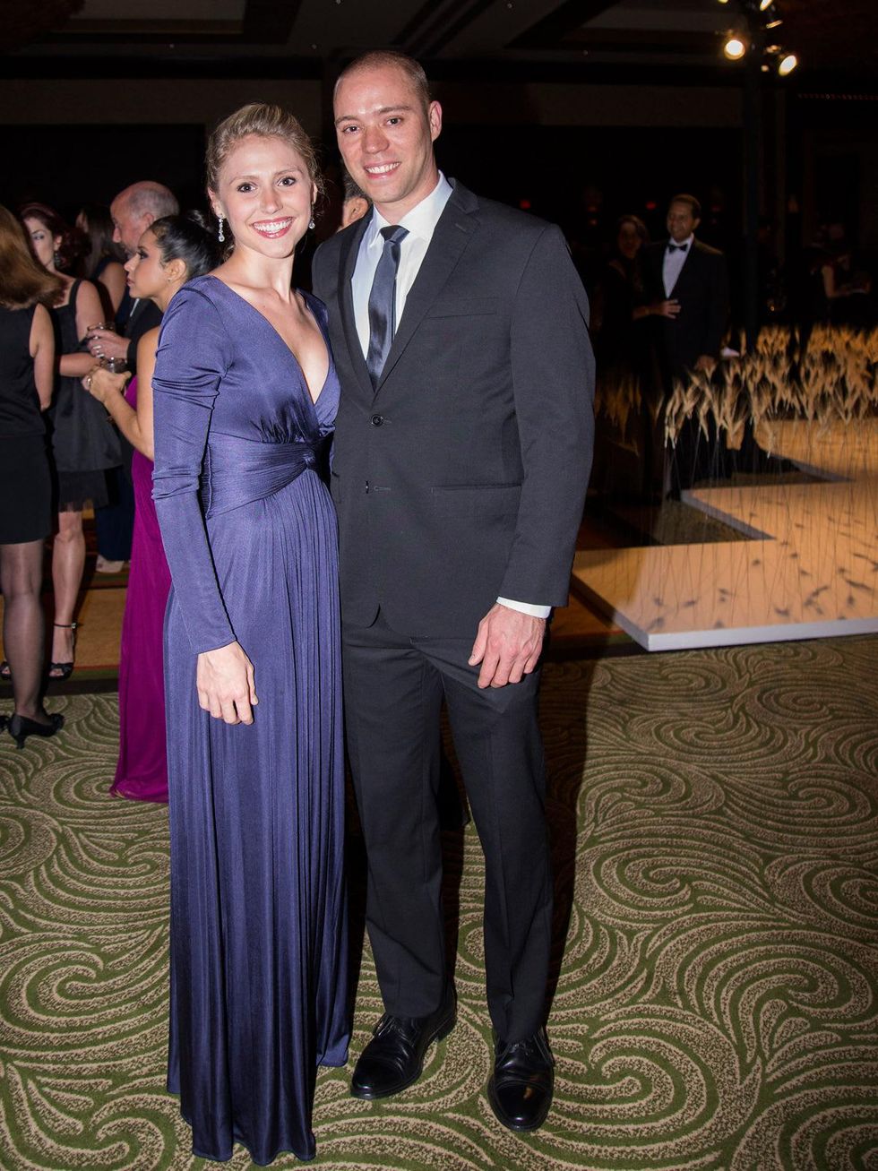 Aria Anderson and Bobby Heugel at the Rice Design Alliance Gala November 2013