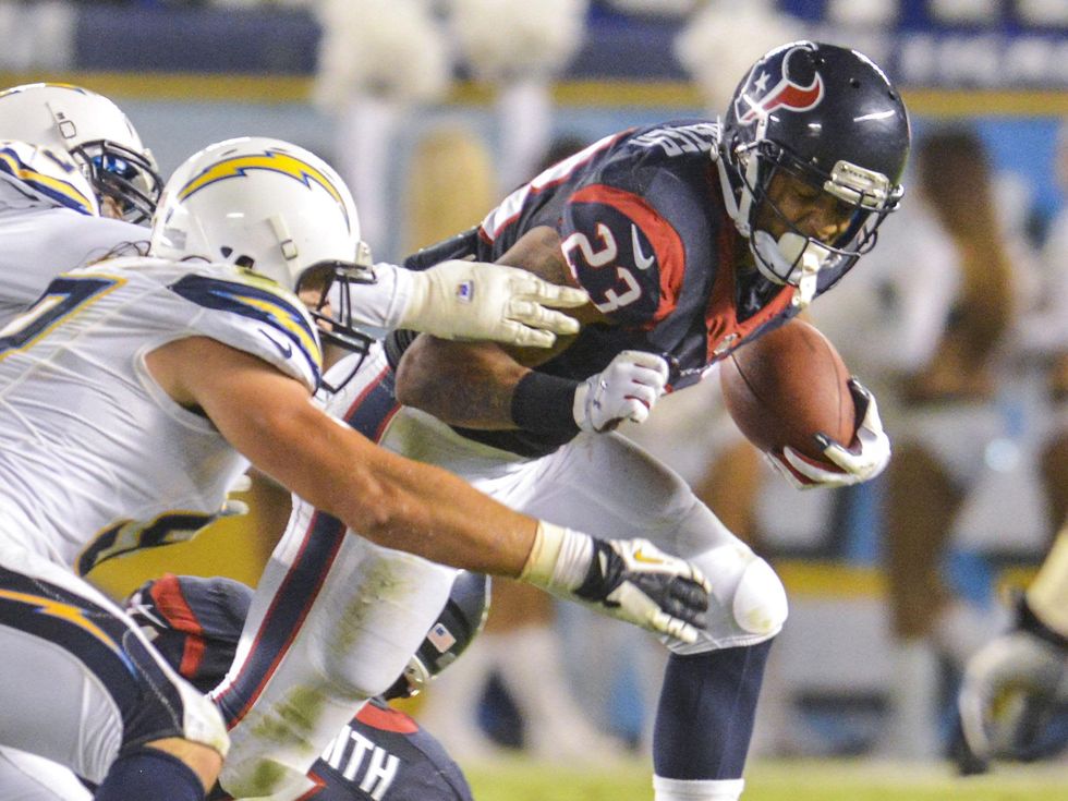 Arian Foster Texans Chargers run