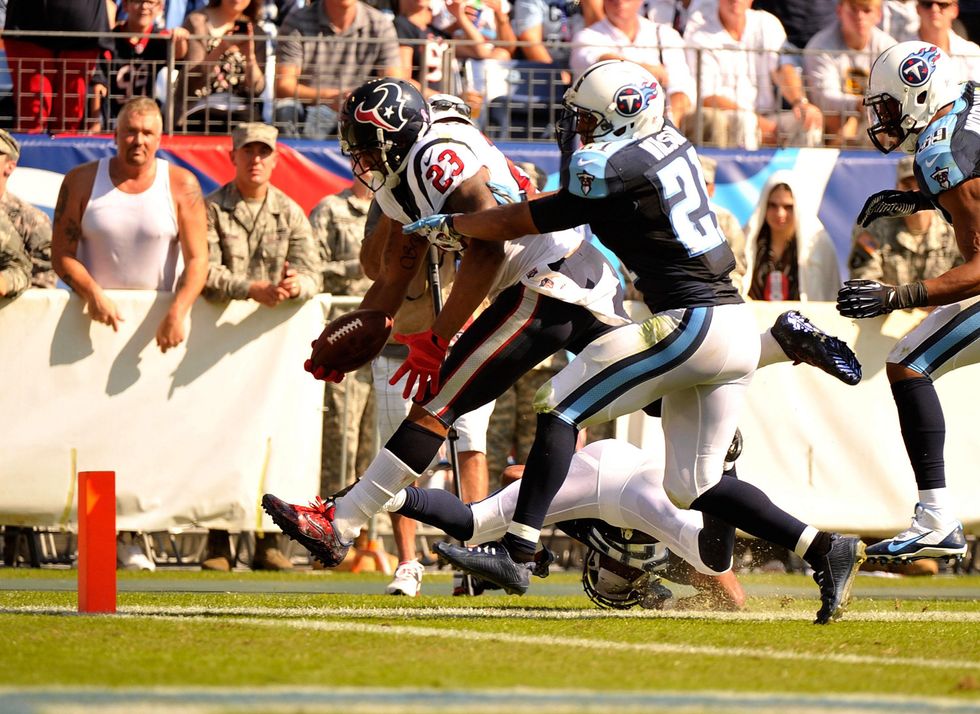 Arian Foster Titans leap